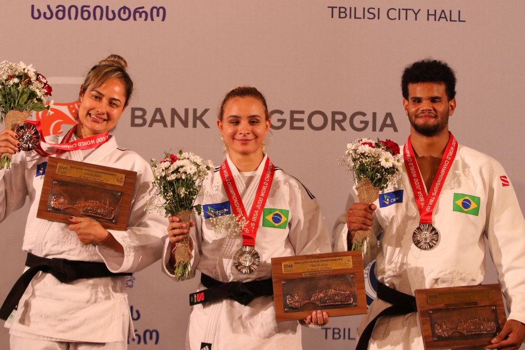Brasil conquista três medalhas de prata no primeiro dia do Mundial de judô paralímpico