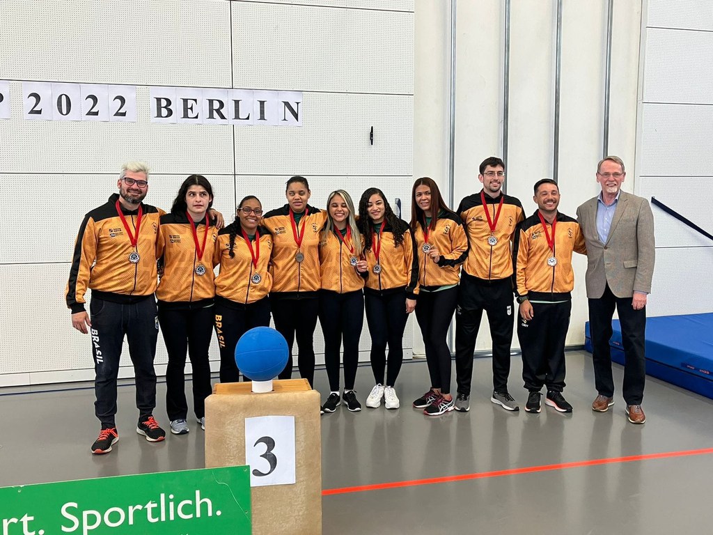 Brasil traz da Alemanha medalha e informações sobre rivais no goalball Brasil traz da Alemanha medalha e informações sobre rivais no goalball