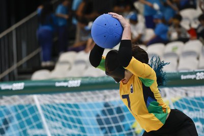 Brasil vence e avança às semifinais do goalball no Parapan de Santiago