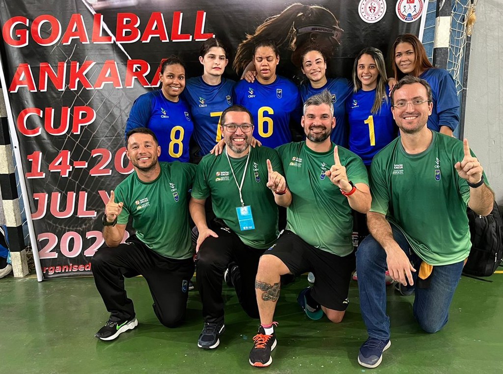 Brasil volta da Turquia com ouro e prata na Copa Ancara de goalball Brasil volta da Turquia com ouro e prata na Copa Ancara de goalball