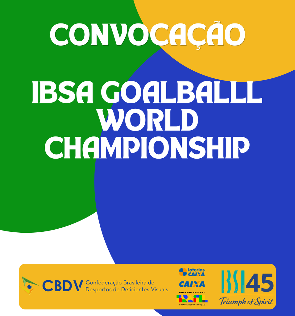 CBDV divulga convocação para Mundial de Goalball; confira