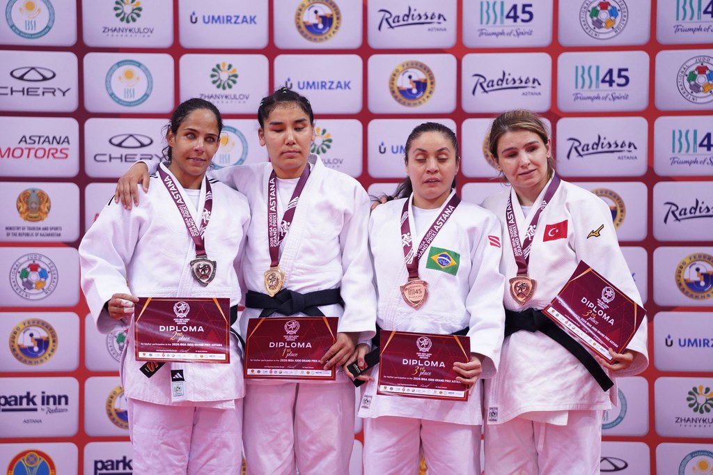 Seleção Brasileira de judô fecha Grand Prix de Astana com 12 medalhas