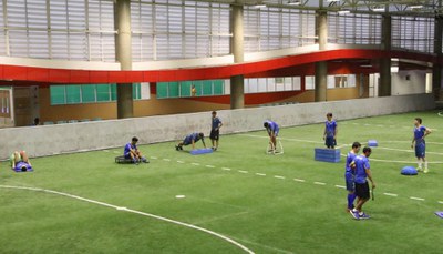 Aviso de pauta: Seleções de futebol de 5 e goalball treinam no CT