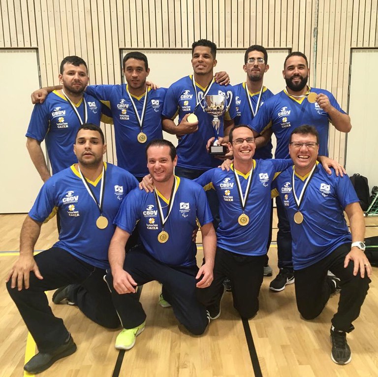 Brasil ganha ouro e prata no Intercup de Goalball na Suécia Brasil ganha ouro e prata no Intercup de Goalball na Suécia