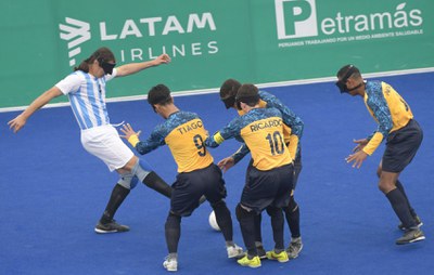 Brasil para na retranca argentina e empata outra no futebol de 5