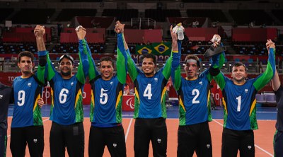 Brasil se recupera no goalball masculino e vence a Argélia por 10 a 4