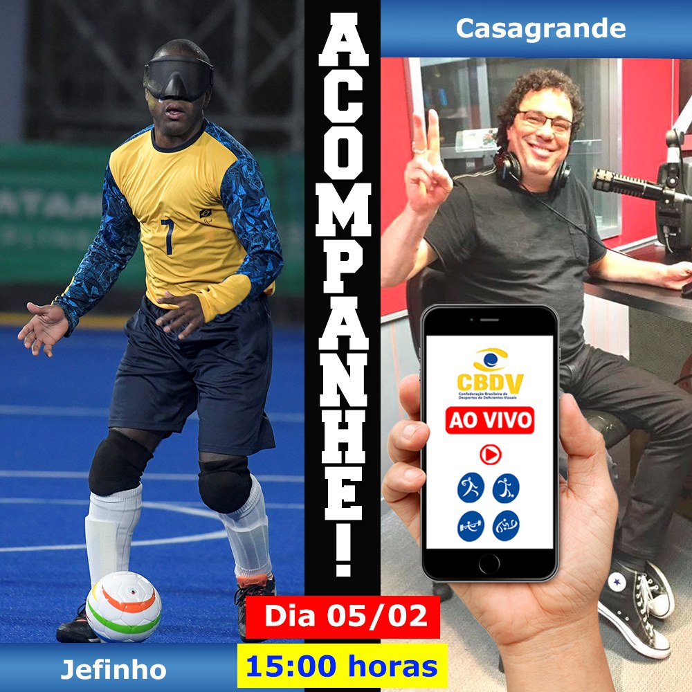 Casagrande e Jefinho abrem a temporada do CBDV Ao Vivo nesta 4ª