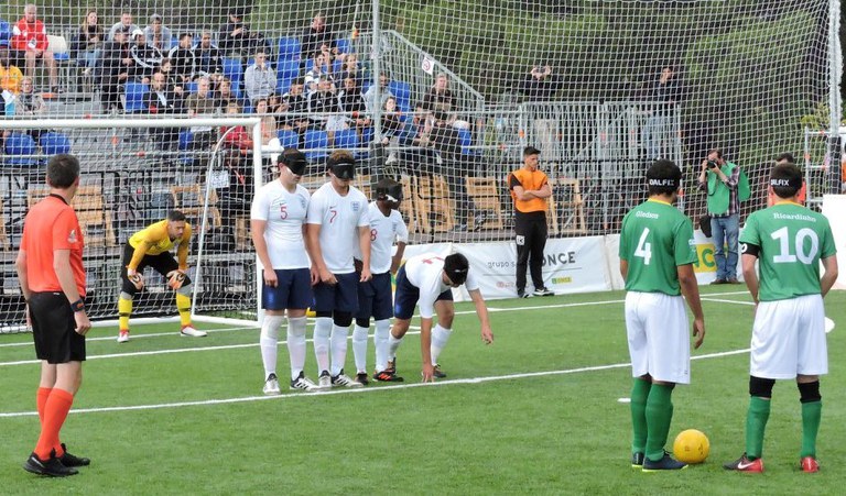 CBDV leva conhecimento sobre o futebol de 5 para a Inglaterra CBDV leva conhecimento sobre o futebol de 5 para a Inglaterra