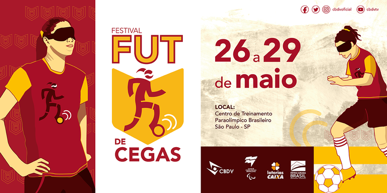 Festival de Futebol de Cegas tem inscrições abertas até o dia 6 de abril