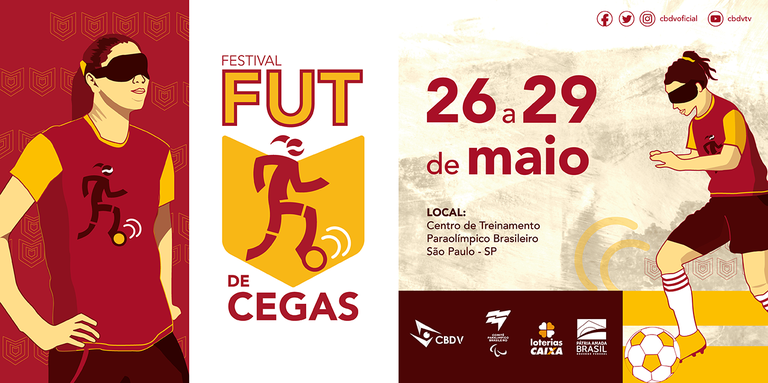 Festival de Futebol de Cegas tem inscrições abertas até o dia 6 de abril Festival de Futebol de Cegas tem inscrições abertas até o dia 6 de abril