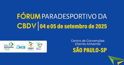 Inscrições para Fórum Paradesportivo da CBDV se encerram em uma semana