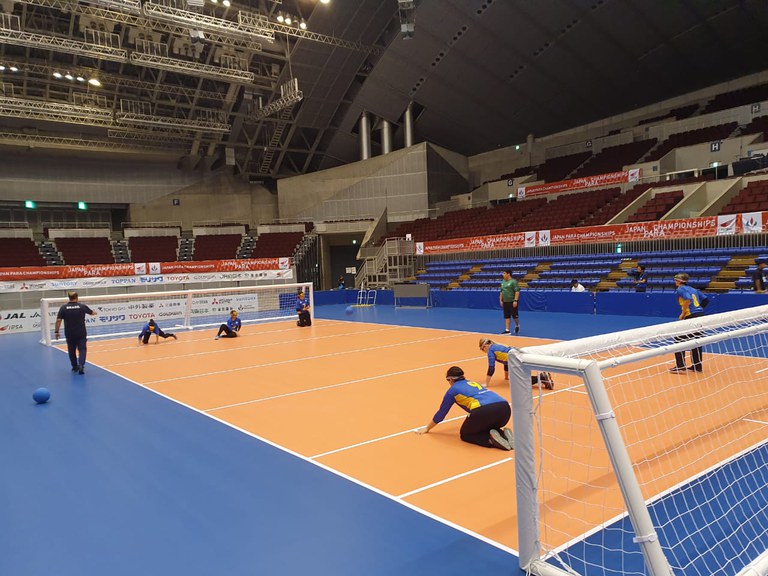 Seleção feminina de goalball fica com o bronze em evento-teste de Tóquio 2020