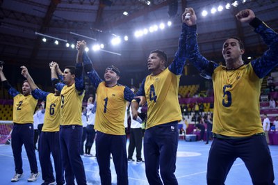 Seleção masculina de goalball concorre a prêmio de melhor equipe