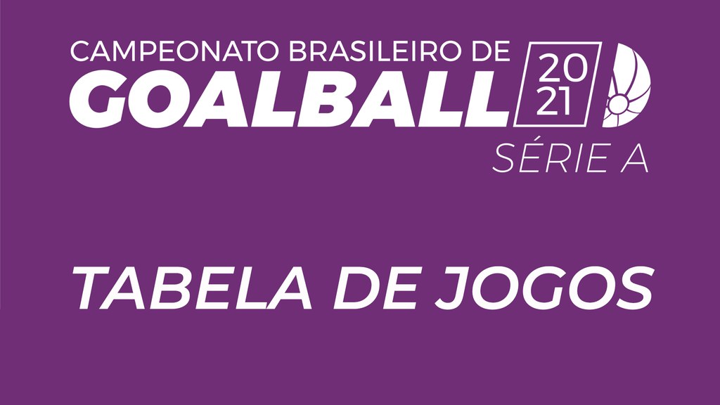 Vai começar o Brasileiro de goalball! Confira a tabela completa