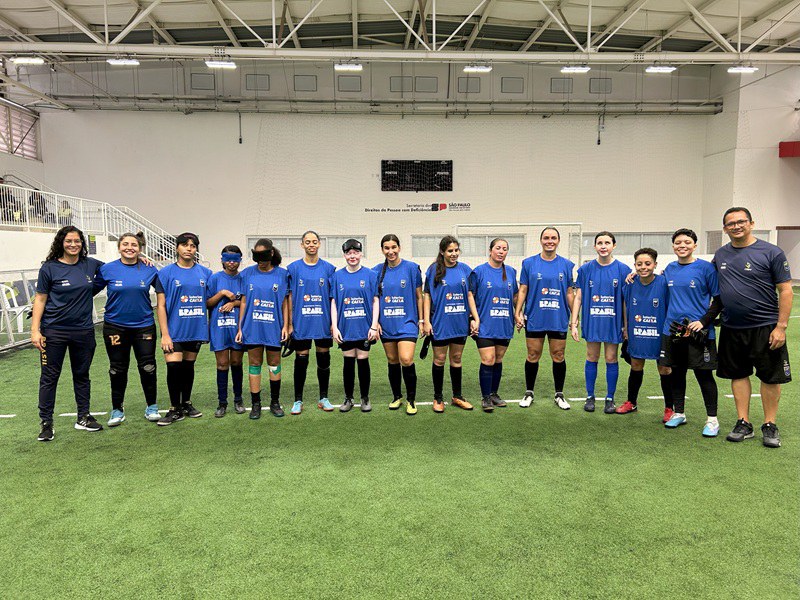 Joia mirim do futebol de cegas se inspira em craque do goalball da Seleção Brasileira Joia mirim do futebol de cegas se inspira em craque do goalball da Seleção Brasileira
