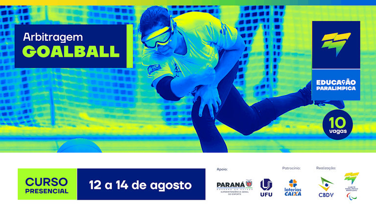 Paraná terá curso presencial para formação de árbitros de goalball