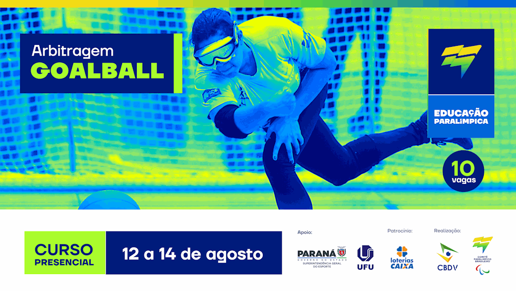 Paraná terá curso presencial para formação de árbitros de goalball Paraná terá curso presencial para formação de árbitros de goalball