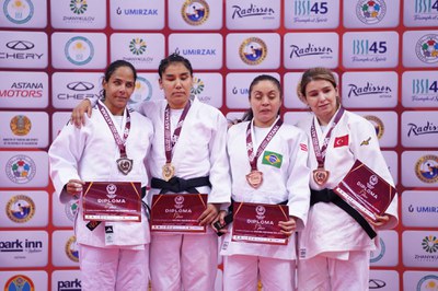 Seleção Brasileira de judô fecha Grand Prix de Astana com 12 medalhas