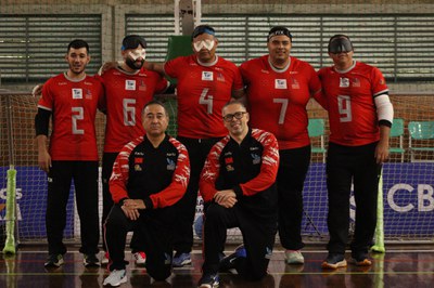 Quartas de final masculinas são definidas no Regional Sul de goalball