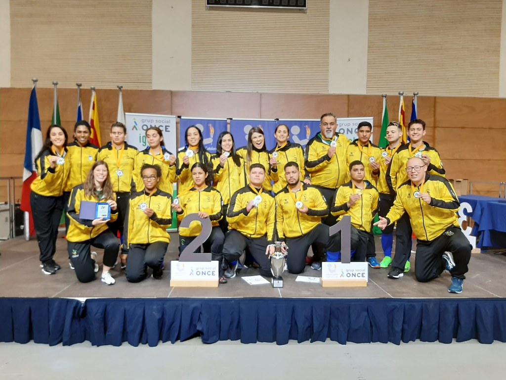 Seleção Brasileira de base ganha ouro e prata em torneio de goalball na Espanha Seleção Brasileira de base ganha ouro e prata em torneio de goalball na Espanha
