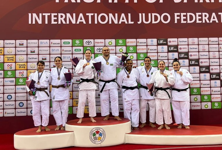 Seleção Brasileira de judô paralímpico faz história em Baku