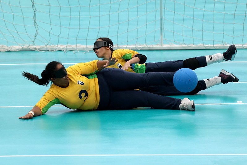 Seleção feminina de goalball estreia com vitória no Parapan de Jovens
