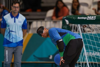 Seleção masculina de goalball abre as quartas de final do Parapan