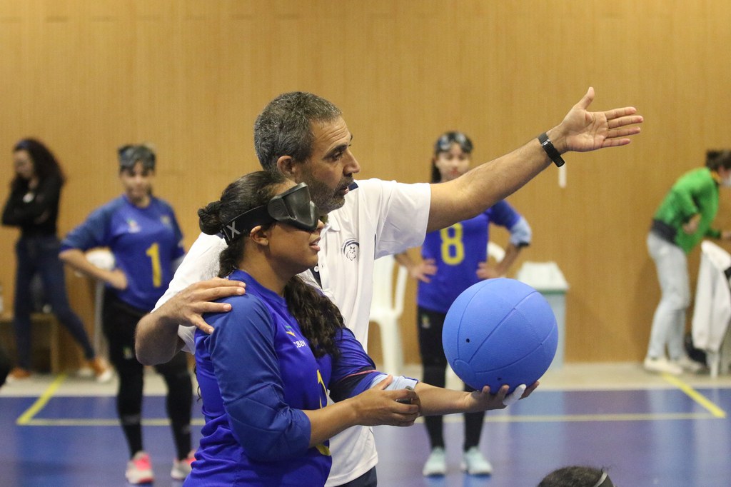 Seleções de goalball de Brasil e Israel treinam juntas no CT Paralímpico Seleções de goalball de Brasil e Israel treinam juntas no CT Paralímpico