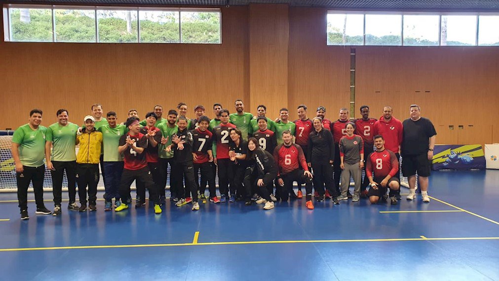 Seleções de goalball de Canadá e Japão fazem intercâmbio com Brasil no CT Seleções de goalball de Canadá e Japão fazem intercâmbio com Brasil no CT