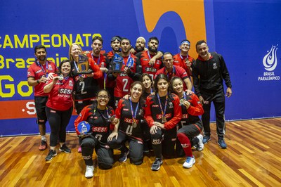 Sesi-SP conquista o bi brasileiro de goalball no masculino e feminino