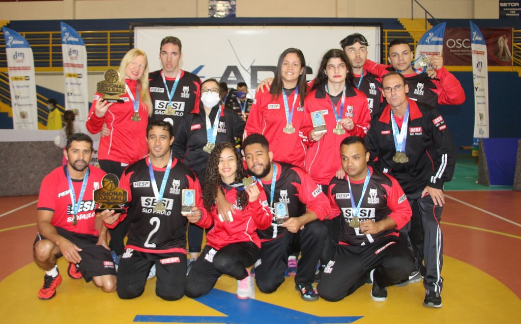 Sesi faz dobradinha e se isola como maior campeão regional de goalball